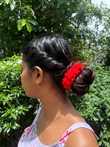 Handmade Floral Hair Scrunchie