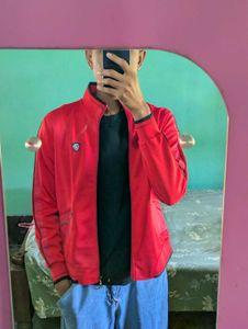 Men's Retro y2k style cropped Red Sports Jacket❣️�