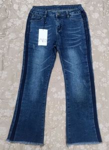 Striped Flare Jeans