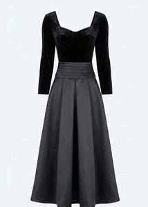 Vintage 90s black grey elegant dress 🤍