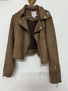 Lee Cooper Faux Suede Biker Jacket