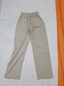 Zara Cream Wide Leg Trousers