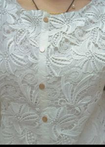 Elegant White Lace Blouse