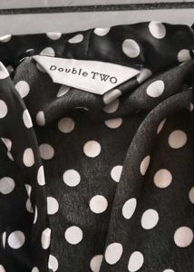 Black and White Polka Dot top