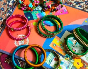 Thread bangles &amp; fancy bracelets