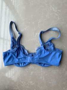 Marks &amp; Spencer Blue Lace Detail Bra