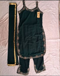 Beautiful Designer Embroidered Kurta Dupatta Set