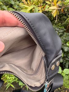 Black Leather Crossbody Bag with adjustable strap