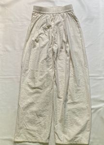 Cream Wide Leg Pants