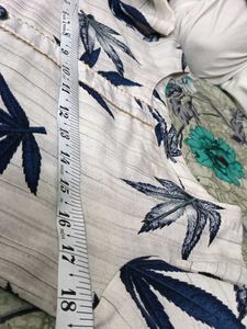Unique Leaf Print Suit with Dupatta