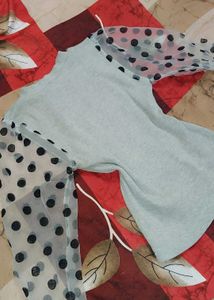 Polka Dot Sleeve Top