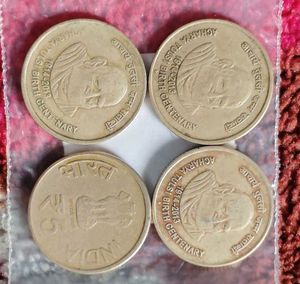 Rare Acharya Tulsi Coin Set 4pcs