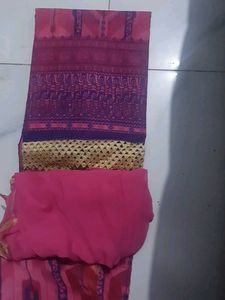 Unstitched Suit with Neck Embroidery