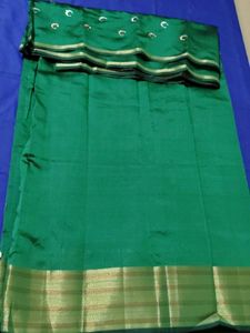 Beautiful Green Embroidered Saree Krishma zaree pa