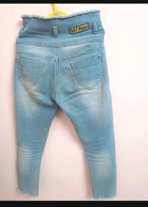 High-Waisted Denim Jeans - Set of 2