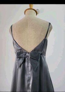 Elegant Grey Maxi Slip Dress
