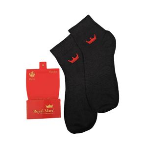 NEW - Royal Mart Black Crown Socks