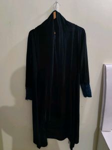 Elegant Black Shrug with Lace Details