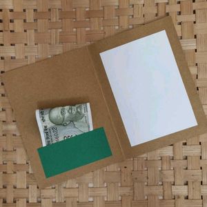 Handmade Greeting Card-cum-Money Envelope (Pair)