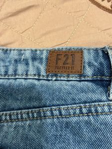 Denim Cargo Skirt