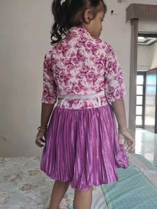 Cute Floral Print Dress for Girls