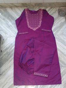 Beautiful Purple Kurta Set