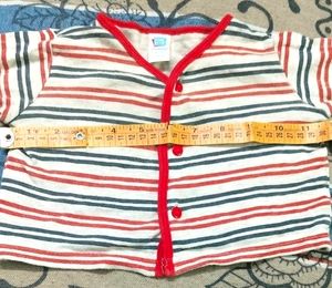 Donate Retro Striped Baby T-shirt 👕 Cardigan