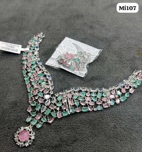 PREMIUM HIGH QUALITY AMERICAN DIAMOND SET AT FIX P