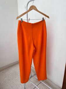 Bright Orange Wide Leg Pants