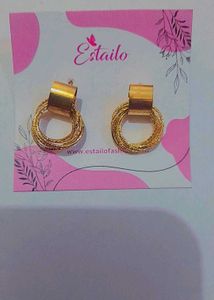Stylish Gold Hoop Earrings