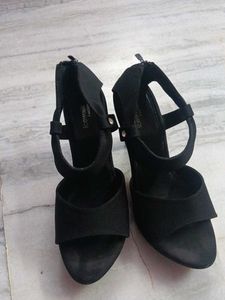 Stylish Black Platform Heels