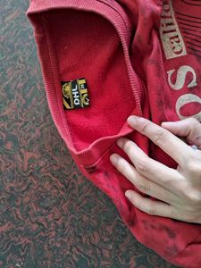 Red Graphic Print sweatshirt