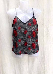 45209. Gothic Rose Print Camisole