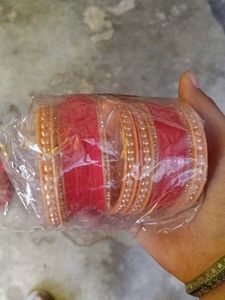 Red and Gold Bangle Set