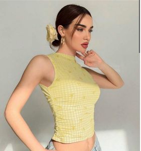 Savana Cute Gingham Bow Top
