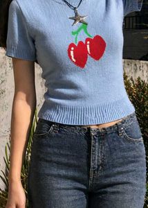 y2k Cherry Knit Top🎀🍒