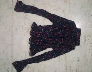 y2k cherry print button up