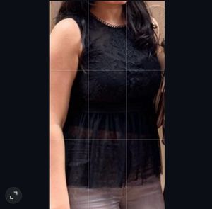 Elegant Lace Peplum Top
