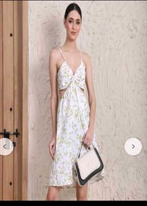 Floral Print Cut-out Mini Dress size  82 cm xs