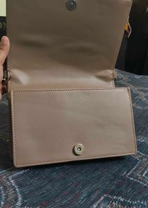 Embroidered Chain Handle Handbag