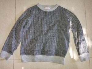 Cozy Grey Knit Pullover