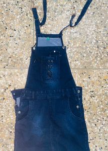 Stylish Denim Pinafore Dress