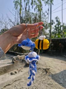 combo Crochet Keychains - Cute Handmade Charms