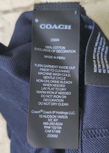 Coach Navy Polo Shirt
