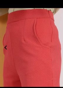 Red High-Waisted Shorts