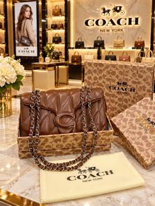 Coach Burgundy Quilted Leather Shoulder Bag