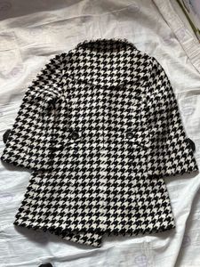 Houndstooth Button-Up Jacket