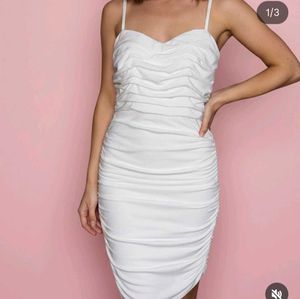 White Bodycon Mini Dress