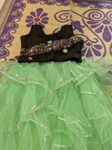 Pista Green Skirt And Top