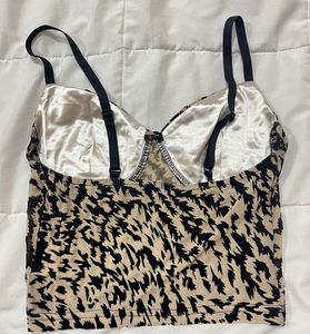 Stylish Animal Print Crop Top